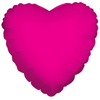 Palloncino mylar 18" Cm. 45 - Cuore - Fuxia