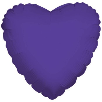 Palloncino mylar 18" Cm. 45 - Cuore - Viola