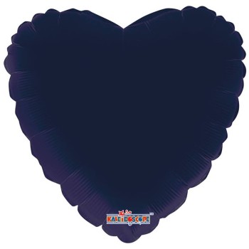 Palloncino mylar 18" Cm. 45 - Cuore - Blu navy