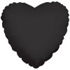 Palloncino mylar 18" Cm. 45 - Cuore - Nero