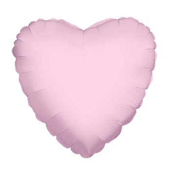 Palloncino mylar minishape 4" - Cuore Rosa Light Pink -...