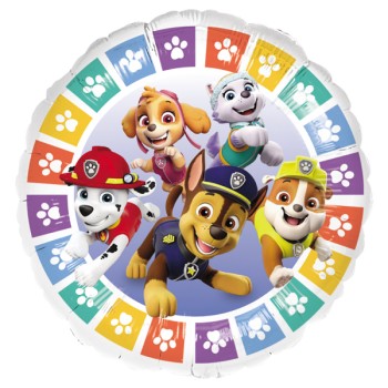 Palloncino myalr 18" Cm. 45 - Paw Patrol rotondo personaggi