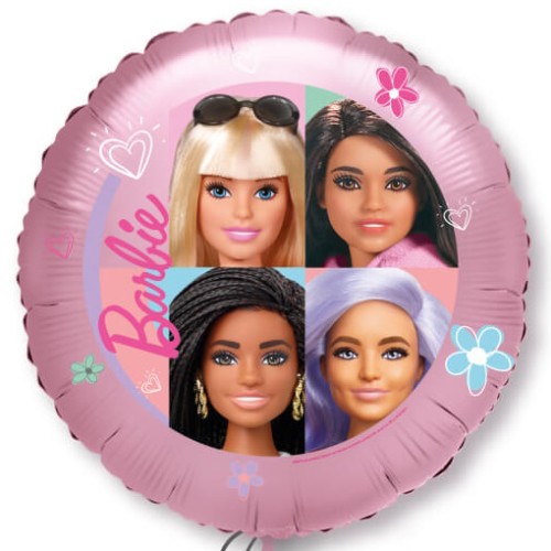 Palloncino mylar 18" Cm. 45 - Barbie rotondo