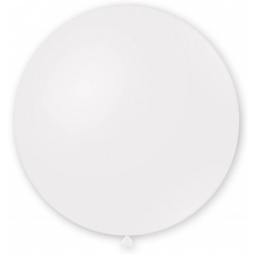 Palloncino lattice mongolfiera 33" Cm. 83 - Bianco