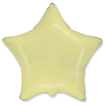 Palloncino mylar 18" Cm. 45 - Stella - Crema