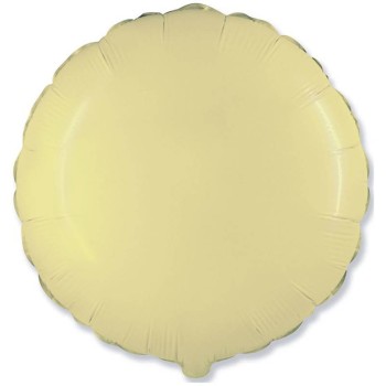 Palloncino mylar 18" Cm. 45 - Rotondo - Crema