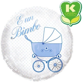 Palloncino mylar 18" Cm. 45 - E' un bimbo carrozzina