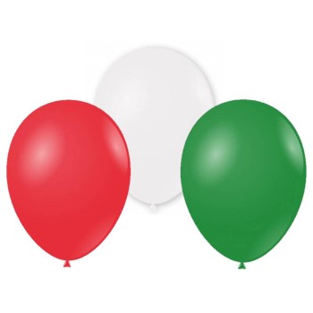 Palloncini lattice 10’’ Cm. 26 «Tricolore Italia» –...