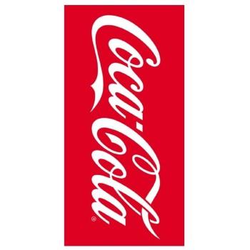 Telo mare Cm. 140x70 Coca Cola rosso