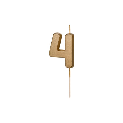 Candelina per torta Cm. 4,5 – Oro Gold...