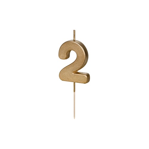 Candelina per torta Cm. 4,5 – Oro Gold...