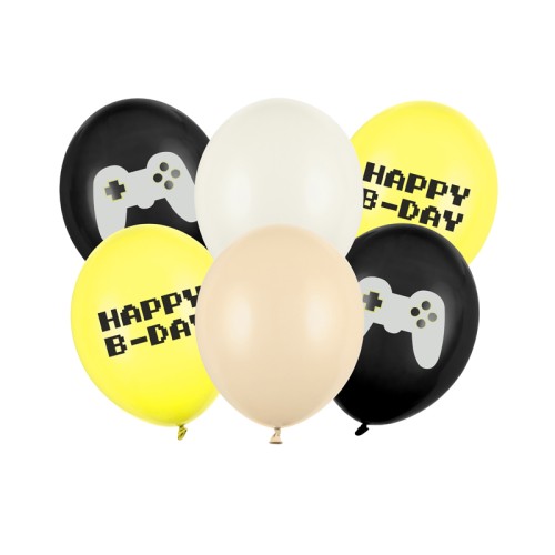 Palloncino lattice Cm. 30 – Happy B-Day mix –...