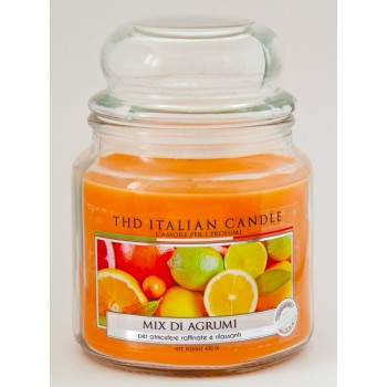 Candela in vaso vetro Italian Candle Premium Medium 400...
