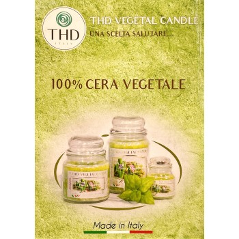 Candela in vaso vetro Italian Candle Premium Small 100... 2