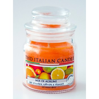 Candela in vaso vetro Italian Candle Premium Small 100...