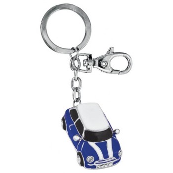 Portachiavi auto blu e bianca