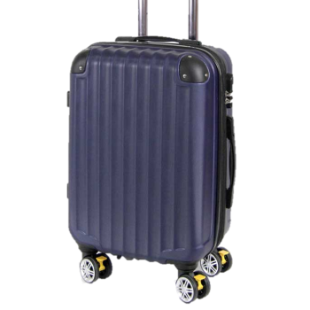 Valigia trolley 8 ruote con freno Cm. 56x36x24 - Blu