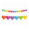 Festone in carta multicolor "Cuori" Cm. 360x17x18