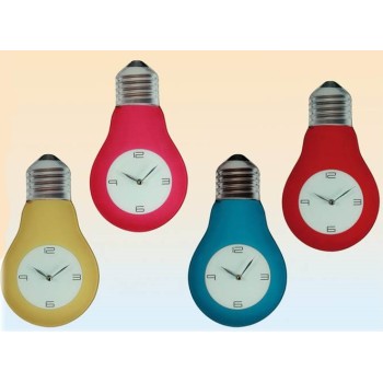 Orologio da parete vetro lampadina cm. 40x23