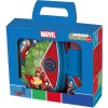 Valigetta regalo con borraccia e portapranzo plastica – Avengers
