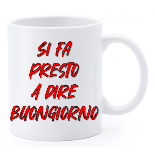 Tazza mug ceramica "La str..azzata" in scatola...