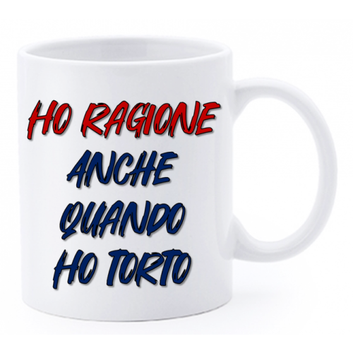 Tazza mug ceramica "La str..azzata" in scatola...