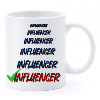 Tazza mug ceramica "La str..azzata" in scatola - Influencer