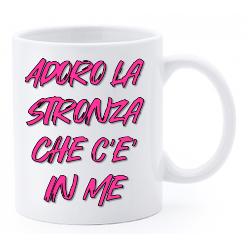 Tazza mug ceramica "La str..azzata" in scatola...
