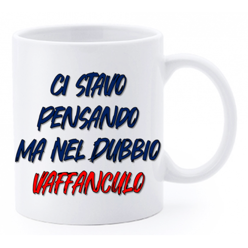 Tazza mug ceramica "La str..azzata" in scatola...