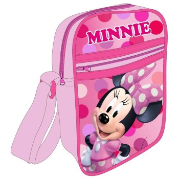 Borsetta tracollina con zip e tasca Cm. 21x16x6 - Minnie