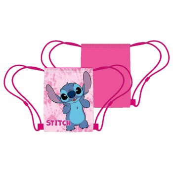 Sacca nylon con laccetti Cm. 40x35 - Stitch Girl