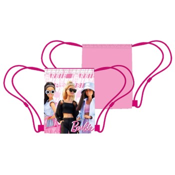 Sacca nylon con laccetti Cm. 40x35 - Barbie