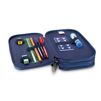 Astuccio completo 3 zip deluxe Cm. 23x15x10 - SS Lazio 2
