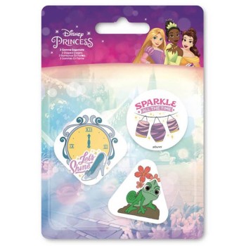 Blister 3 gomme per cancellare sagomate - Principesse