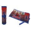 Astuccio Roll ripiegabile con 24 pastelli Cm. 40x20 - Spiderman