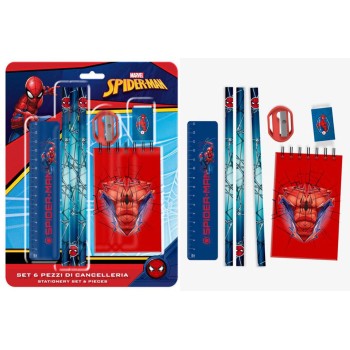 Blister scuola completo 7 pezzi - Spiderman