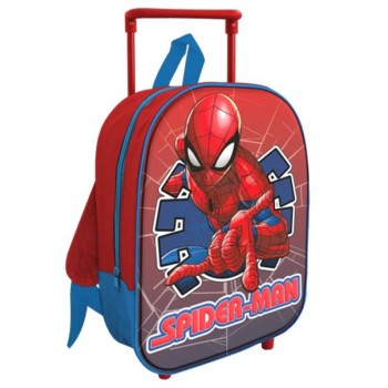 Zainetto asilo Cm. 28 con trolley - Spiderman