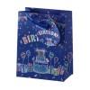 Busta regalo patinata Cm. 12x7x15 - Happy Birthday