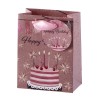 Busta regalo patinata Cm. 12x7x15 - Happy Birthday
