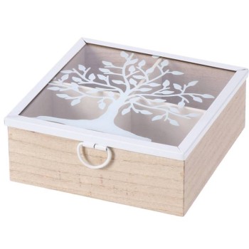 Scatola porta the Cm. 16x16x6 «Albero della vita» –...