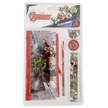 Blister scuola 5 pezzi con astuccio bustina – Avengers