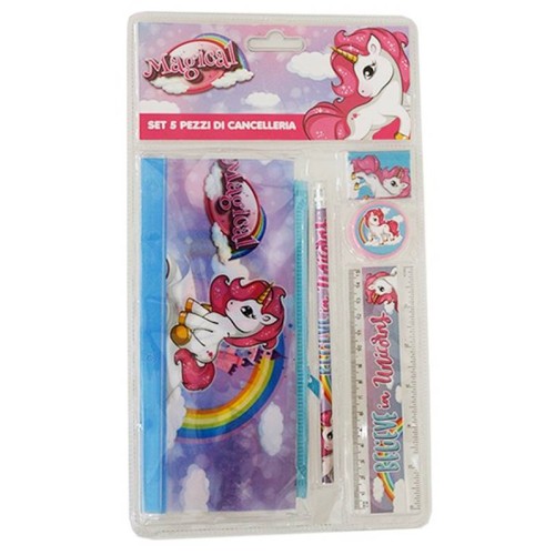Blister scuola 5 pezzi con astuccio bustina –...