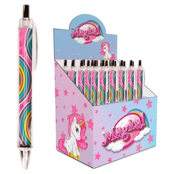 Penna a sfera scatto – Unicorno