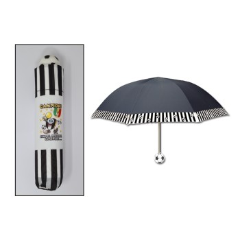 Ombrello corto richiudibile Bianconero