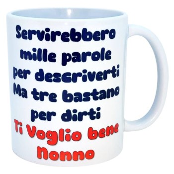 Tazza mug ceramica in scatola - Ti voglio bene Nonno
