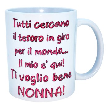 Tazza mug ceramica in scatola - Ti voglio bene nonna!