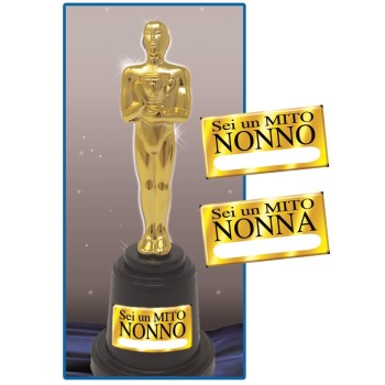 Statuina trofeo dorato Cm. 16 - Nonni