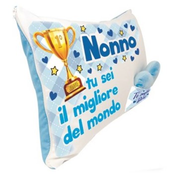 Cuscino rettangolare con taschina e cuoricino Cm. 43x32 -... 2
