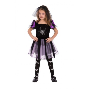 Costume strega con ragno Tg. iii