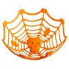 Cestino arancione con teschio Cm. 26